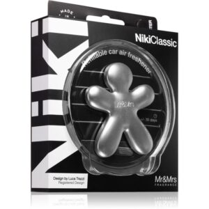 Mr & Mrs Fragrance Niki Fresh Air parfum pentru masina reincarcabil Silver (matt) 1 buc-ro