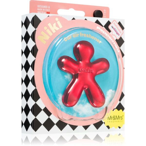Mr & Mrs Fragrance Niki Peppermint parfum pentru masina 1 buc-Țena