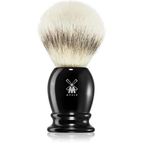 Mühle CLASSIC Silvertip Fibre® Black Resin Pamatuf pentru barbierit Medium 1 buc-ro