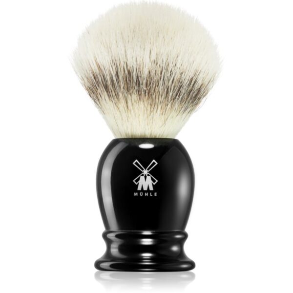 Mühle CLASSIC Silvertip Fibre® Black Resin Pamatuf pentru barbierit Small 1 buc-ro
