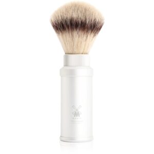 Mühle TRAVEL Silvertip Synthetic Pamatuf pentru barbierit White 1 buc-ro