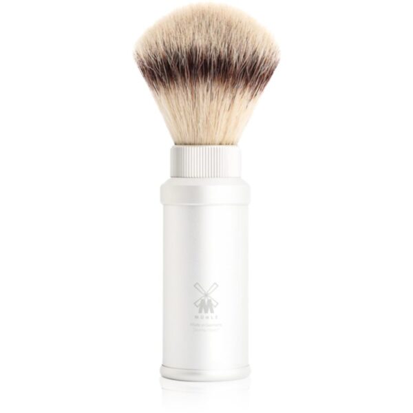 Mühle TRAVEL Silvertip Synthetic Pamatuf pentru barbierit White 1 buc-ro