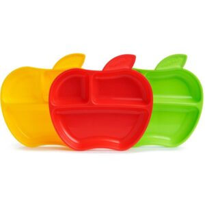 Munchkin Apple farfurie compartimentată 6 m+ 3 buc-ro