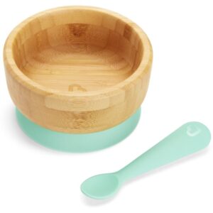 Munchkin Bambou Suction Bowl & Spoon serviciu de masă pentru copii 6 m+ 1 buc-Țena