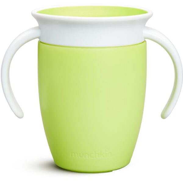 Munchkin Miracle 360° cană pentru antrenament cu mânere Green 6 m+ 207 ml-ro