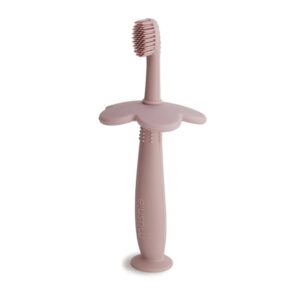 Mushie Learning Toothbrush perie de dinti Flower Blush 1 buc-ro