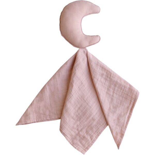 Mushie Lovey Crib Toy Moon jucărie de adormit Blush 1 buc-Țena