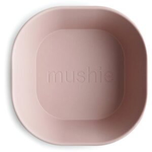 Mushie Square Dinnerware Bowl bol Blush 2 buc-ro
