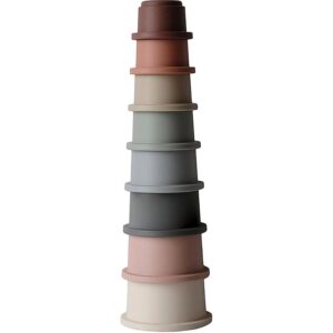 Mushie Stacking Cups Toy jucarie 3 in 1 Original 8 buc-ro