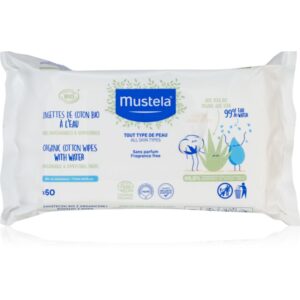 Mustela BIO Organic Cotton Wipes șervețele umede pentru copii 60 buc-Țena