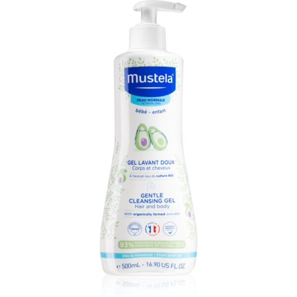 Mustela Bébé Bain gel pentru corp si par pentru copii 500 ml-ro