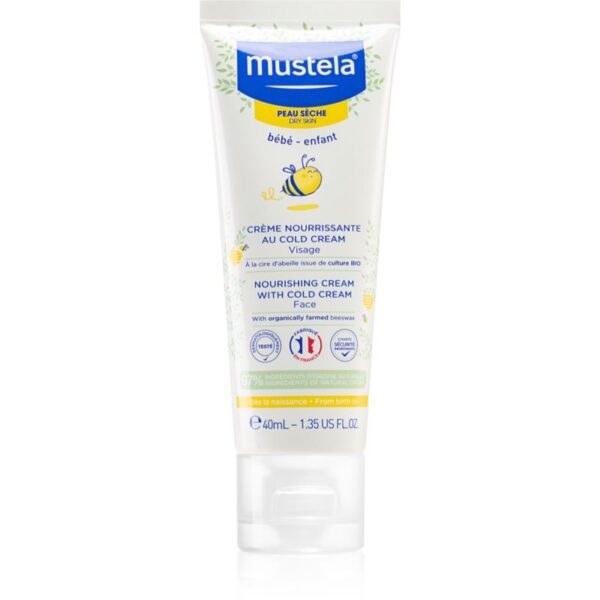 Mustela Bébé Dry Skin crema hranitoare pentru tenul uscat pentru nou-nascuti si copii 40 ml-Țena