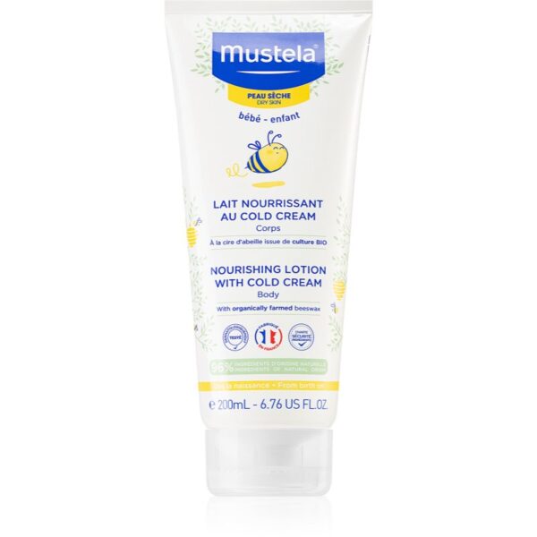 Mustela Bébé Soin lapte de corp contine emulsie Cold cream 200 ml-Țena