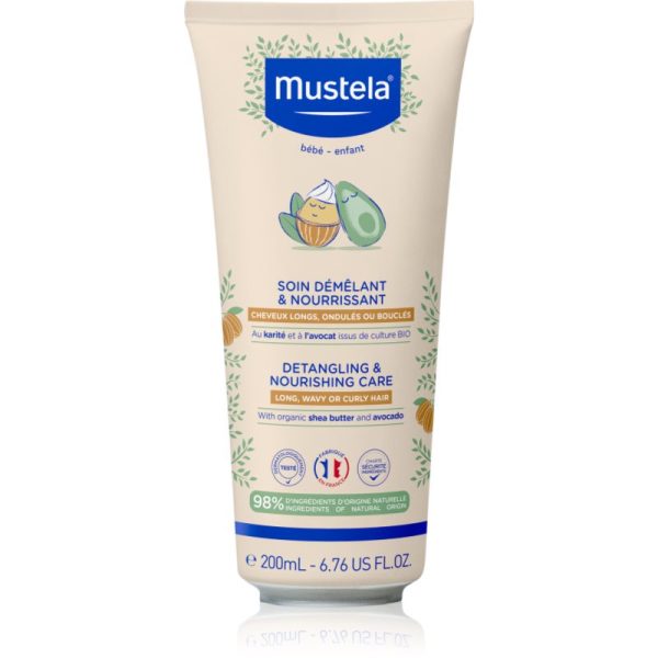Mustela Detangling & Nourishing sampon pentru copii pentru par usor de pieptanat 200 ml-Țena