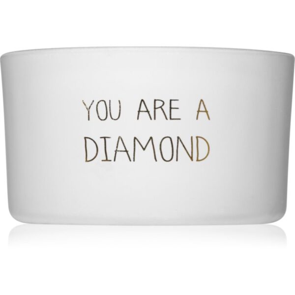 My Flame Amber's Secret You Are A Diamond lumânare parfumată cu fitil din lemn 9x5 cm-Țena