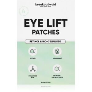 My White Secret Breakout+aid Eye Lift Patches plasture antirid pentru zona de sub ochi cu retinol 4 buc-ro