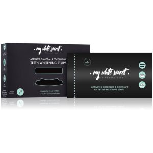 My White Secret Charcoal and Coconut Oil benzi pentru ablirea dintilor pentru dinti 14 buc-ro