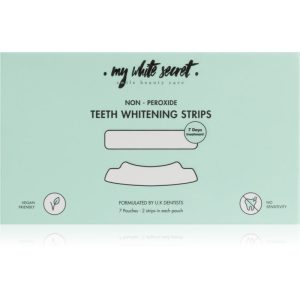 My White Secret Non - Peroxide Teeth Whitenings Strips benzi pentru ablirea dintilor pentru dinti 7 buc-Țena