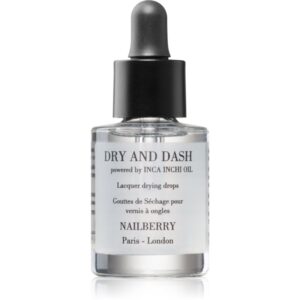 NAILBERRY Dry and Dash Lacquer Drying Drops picaturi pentru accelerarea uscarii vopselei 11 ml-ro