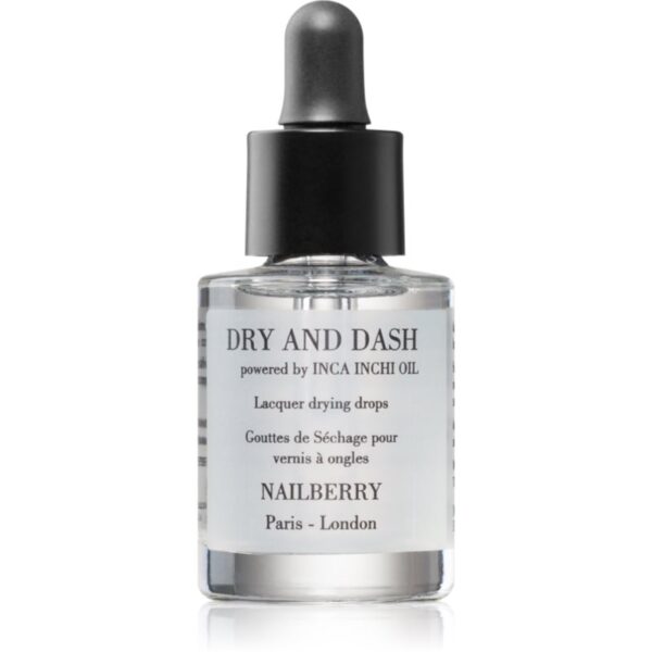 NAILBERRY Dry and Dash Lacquer Drying Drops picaturi pentru accelerarea uscarii vopselei 11 ml-ro