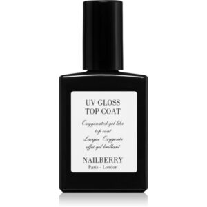 NAILBERRY UV Gloss Top Coat lac de unghii cu efect de gel fără utilizarea lămpii UV/LED 14 ml-ro