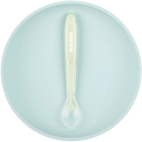 NATTOU Tableware Set of 2 Pieces serviciu de masă pentru copii Mint 2 buc-ro