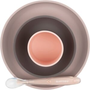 NATTOU Tableware Set of 4 Pieces serviciu de masă pentru copii Pink / Purple 4 buc-ro