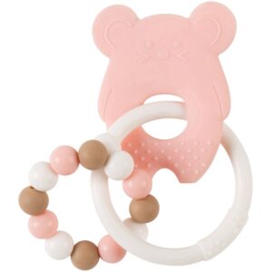 NATTOU Teether Lapidou jucărie pentru dentiție Pink 4 m+ 1 buc-Țena