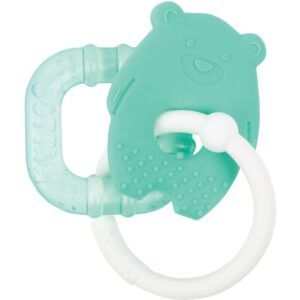 NATTOU Teether With Cooling Part jucărie pentru dentiție cu efect racoritor Green Bear 3 m+ 1 buc-Țena