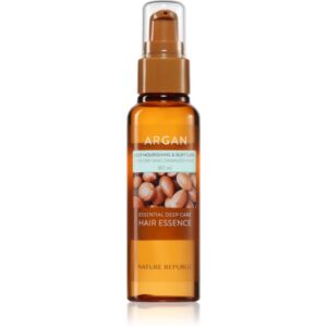 NATURE REPUBLIC Argan Essential Deep Care Hair Essence emulsie hidratanta pentru par deteriorat 80 ml-ro