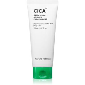 NATURE REPUBLIC Green Derma Mild Cica Foam Cleanser spuma de curatare revigoranta pentru ten gras si problematic 150 ml-ro