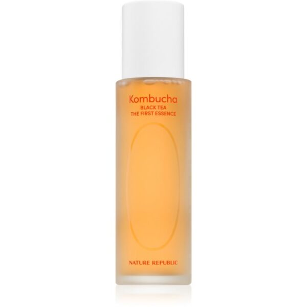 NATURE REPUBLIC Kombucha Black Tea The First Essence emulsie hidratanta pentru tenul uscat 140 ml-Țena