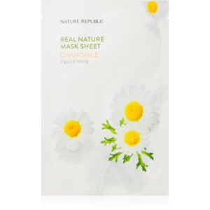 NATURE REPUBLIC Real Nature Chamomile Mask Sheet mască textilă hidratantă cu musetel 23 ml-ro