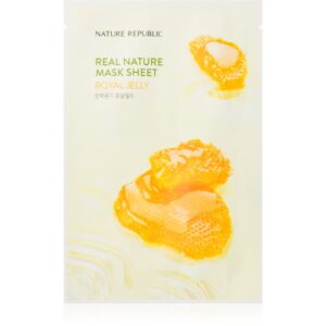 NATURE REPUBLIC Real Nature Royal Jelly Mask Sheet mască facială de pânză cu efect anti-rid 23 ml-ro