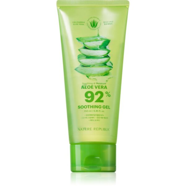 NATURE REPUBLIC Soothing & Moisture Aloe Vera 92% Soothing Gel gel calmant si hidratant pentru piele sensibila 250 ml-ro