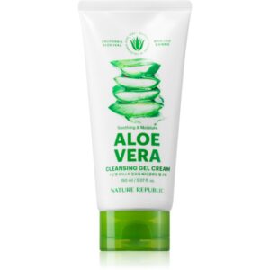 NATURE REPUBLIC Soothing & Moisture Aloe Vera Cleansing Gel Cream cremă hidratantă pentru curățare cu efect calmant 150 ml-ro