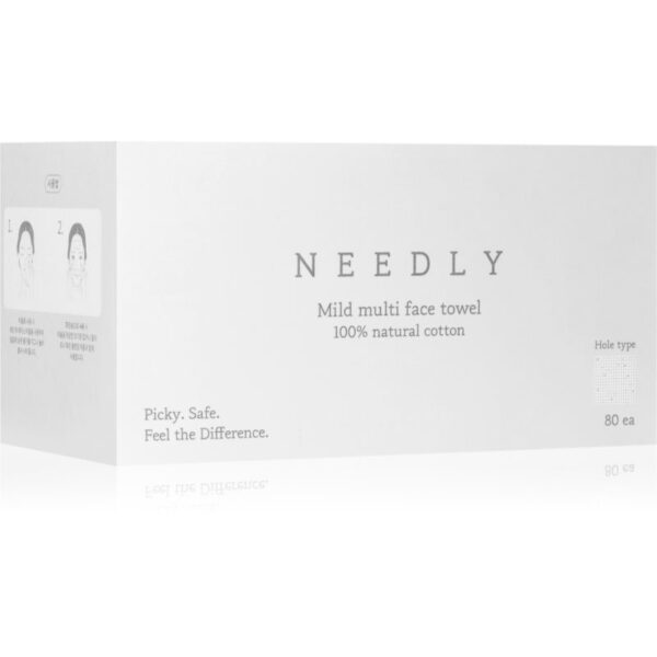 NEEDLY Mild Cleansing Multi Face Towel prosop de unică folosință 80 buc-ro