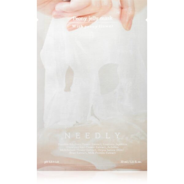 NEEDLY Peony Jelly Mask mască textilă iluminatoare cu efect de hidratare 33 ml-ro