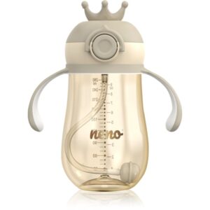 NENO Mio 2 12m+ cană pentru antrenament cu pai Brown 280 ml-ro