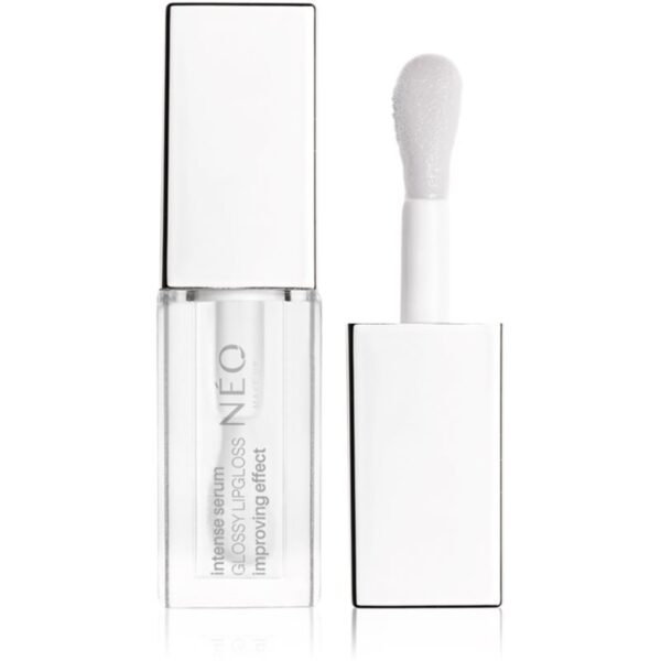 NEO MAKE UP Intense Serum Glossy Lipgloss luciu de buze de ingrijire culoare 01 Transparent 5 ml-Țena