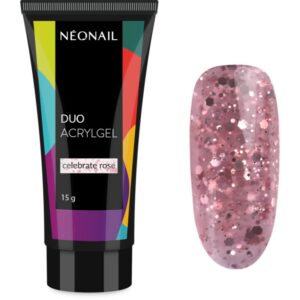 NEONAIL Duo Acrylgel Celebrate Rose gel pentru modelarea unghiilor 15 g-Țena