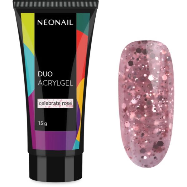 NEONAIL Duo Acrylgel Celebrate Rose gel pentru modelarea unghiilor 15 g-Țena