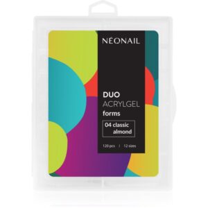NEONAIL Duo Acrylgel Forms șabloane pentru unghii tip 04 Classic Almond 120 buc-Țena