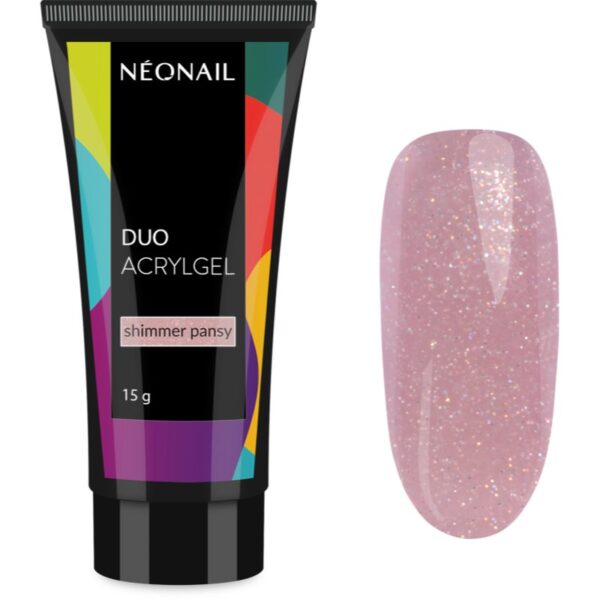 NEONAIL Duo Acrylgel Shimmer Pansy gel pentru modelarea unghiilor 15 g-Țena