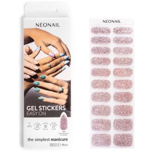 NEONAIL Easy On Gel Stickers folii autocolante pentru unghii culoare M07 20 buc-Țena