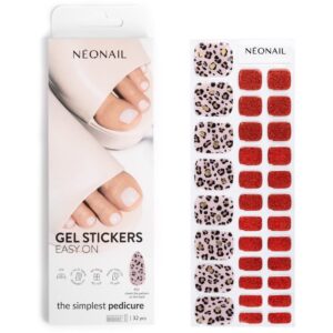 NEONAIL Easy On Gel Stickers folii autocolante pentru unghii pentru picioare culoare P01 32 buc-ro