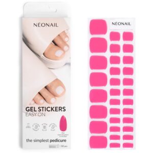 NEONAIL Easy On Gel Stickers folii autocolante pentru unghii pentru picioare culoare P02 32 buc-ro