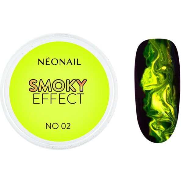 NEONAIL Effect Smoky pudră colorată pentru unghii culoare No. 02 Yellow 2 g-ro