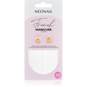 NEONAIL French Manicure Stickers folii autocolante pentru unghii tip 01 40 buc-ro