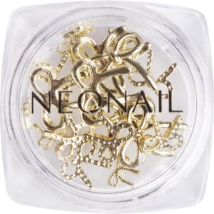 NEONAIL Nail Art 3D Bows decorație pentru unghii culoare Gold 1 buc-ro